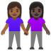 women holding hands, medium-dark skin tone, dark skin tone